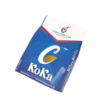 KOKA Thiamethoxam 1.0% w/w + Chlorantraniliprole 0.5% w/w GR Green India Care